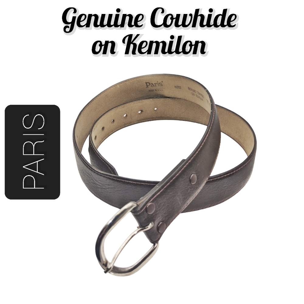 PARIS - Genuine Cowhide on Kemilon Men's Belt
